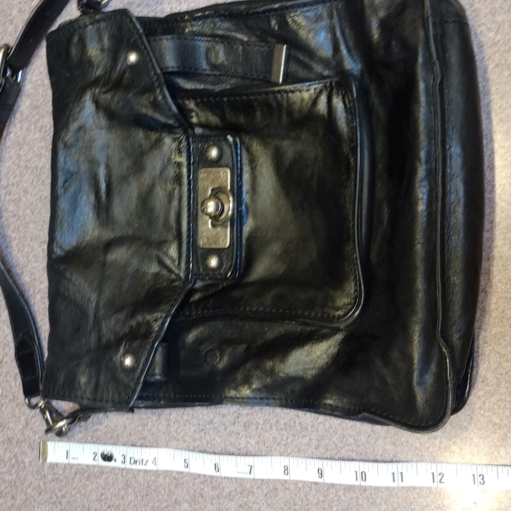 🔥Frye Black Leather Cross Body Bag Purse 💥 - Picture 13 of 16